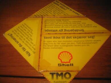 Reklame puslespill fra SHELL 70-80 tallet