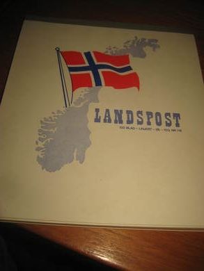 Ubrukt notatblokk LANDSPOST linjert nr 716 70 tallet