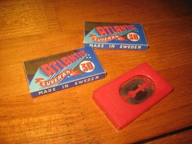 Lot med pakker barberblad