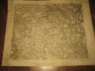 TELEMARKEN kart fra 1898 Ca 35*28 cm stort