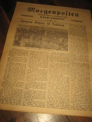 1915 30 mai MORGENPOSTEN S&oslash;ndagsnummer