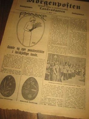 1915 4 april Morgenposten S&oslash;ndagsnummer