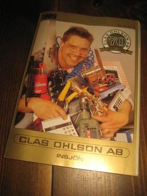 1989 CLAS OHLSON JUBILEUMSKATALOG 70 ÅR