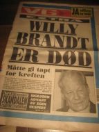 1992 nr 273 VG WILLY BRANDT D&Oslash;D