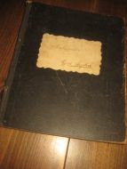 Kladdebok fra 1895 for matematikkundervisninga, notater på alle sidene.