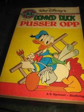 DONALD POCKET nr 53 DONALD DUCK PUSSER OPP 1 UTGAVE