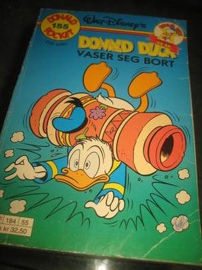 DONALD POCKET nr 155 DONALD DUCK VASER SEG BORT 1 UTGAVE