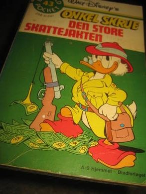 DONALD POCKET nr 43 DEN STORE SKATTEJAKTEN 1 UTGAVE