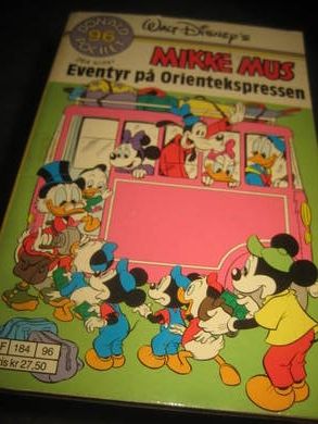DONALD POCKET nr, 96, EVENTYR PÅ ORIENTEKSPRESSEN, 1. UTGAVE.
