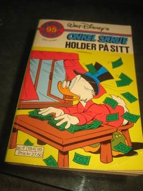 DONALD POCKET nr 95 ONKEL SKRUE HOLDER P&Aring; SITT 1 UTGAVE