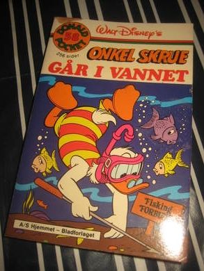 ONKEL SKRUE G&Aring;R I VANNET BOK NR 58 1 UTGAVE