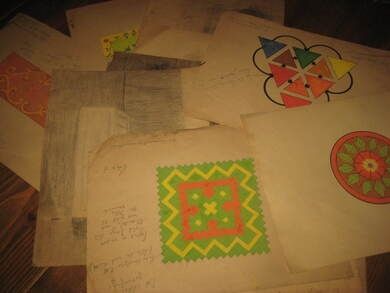 Lot med tegninger etc fra 1924