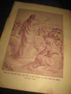 Religi&oslash;st bilde fra 1800 tallet klart for innramming A4 format dette er bilde nr 9