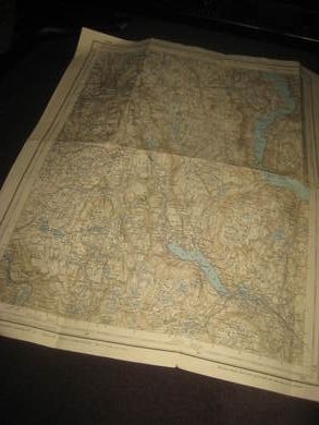 Eldre kart i god stand SIGDAL ca 45*40 cm stort 1954