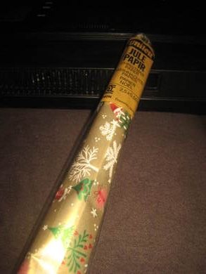 Uåpna rull med ulepapir fra 70- 80 tallet Dette er rull nr 5