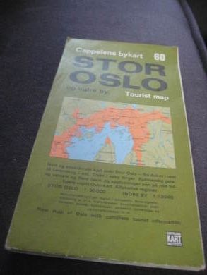 Cappelens bykart STOR OSLO og indre by 1982