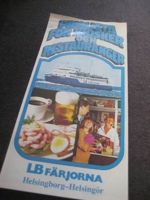 PRISLISTER FØR KIOSKER OCH RESTURANGER på LB FERJORNA 1979