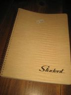 Ubrukt STUDENT handbok skrivebok 80 tallet dette er nr 2