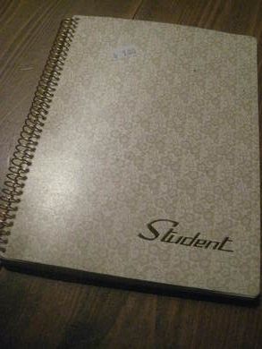 Ubrukt STUDENT handbok skrivebok 80 tallet dette er nr 3