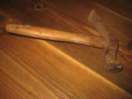 Gammel skomakerhammer ca 23 cm lang Tidleg 1900