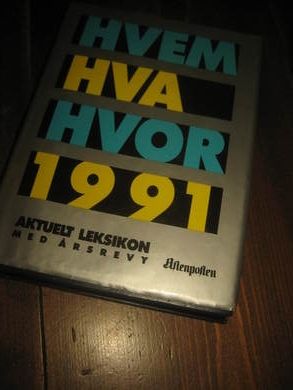 1991, HVEM HVA HVOR