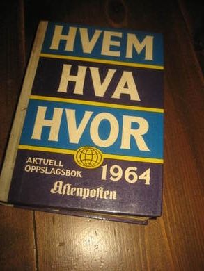 1964, HVEM HVA HVOR