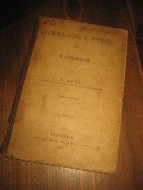 GETS: LÆREBOG I FYSIK FOR MIDDELSKOLEN. 1886