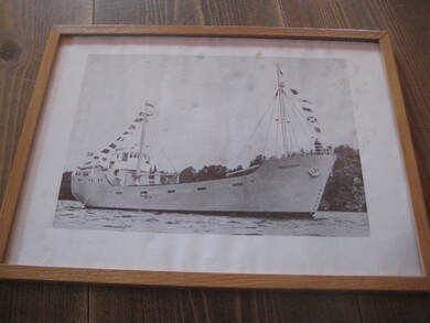 Bilde i glass og ramme SØRSTRAUM ca 31*23 cm stort