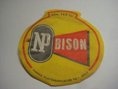 Pen etikett fra Norske Plateprodukter, Oslo, 60 tallet.