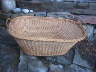 Stor pen fletta kurv ca 100*48 cm stor 60 tallet