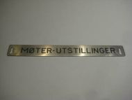 Pent skilt fra 50 tallet, brukt i bibliotek, noe for deg? MØTER, UTSTILLINGER.