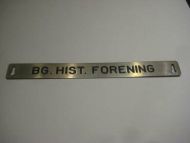 Pent skilt fra 50 tallet, brukt i bibliotek, noe for deg? BG. HIST. FORENING.