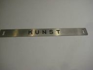 Pent skilt fra 50 tallet, brukt i bibliotek, noe for deg? KUNST.