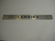 Pent skilt fra 50 tallet, brukt i bibliotek, noe for deg? LEKSIKA.
