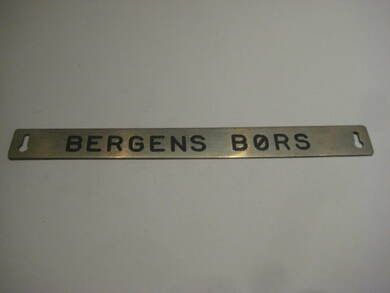 Pent skilt fra 50 tallet, brukt i bibliotek, noe for deg? BERGENS BØRS.