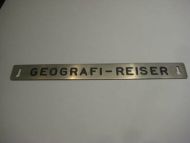 Pent skilt fra 50 tallet, brukt i bibliotek, noe for deg? GEOGRAFI, REISER.