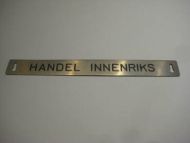 Pent skilt fra 50 tallet, brukt i bibliotek, noe for deg? HANDEL, INNENRIKS.