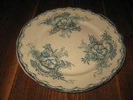 Egersund flat tallerken, 30 tallet. Ca 20.5 cm i diameter.