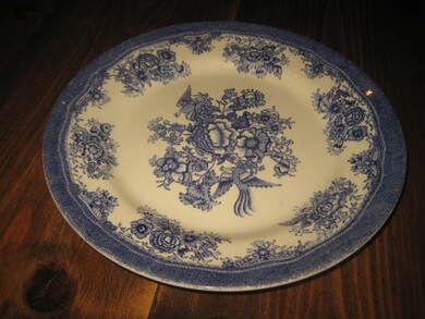 Egersund flat tallerken, 60 tallet. Ca 22 cm i diameter.