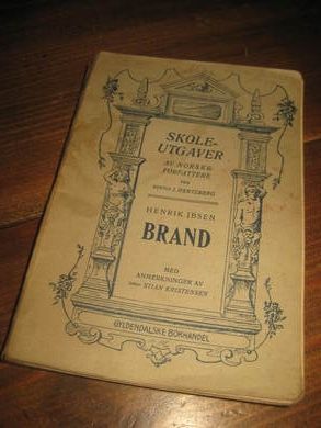 IBSEN, HENRIK: BRAND. Skoleutgave, 1923