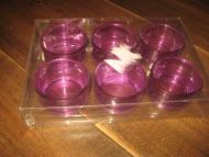 Uåpna eske med glassskåler for te lys 80 tallet