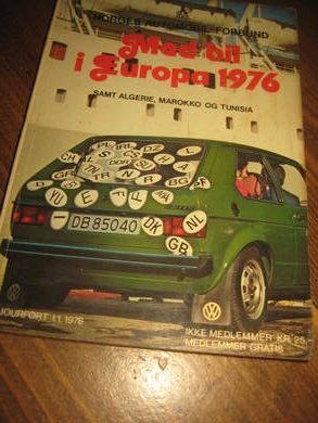 1976 Med bil i Europa