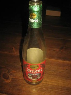 Hansa Juleøl flaske fra 1990 Lys