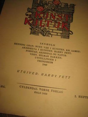 KUNST KULTUR 1950 2 hefte