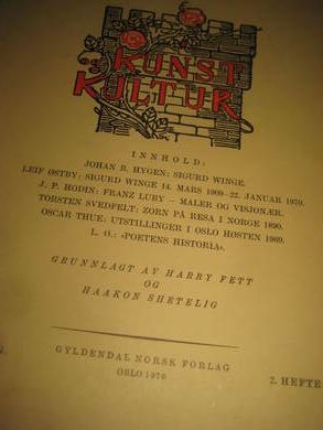 KUNST KULTUR 1970 2 hefte