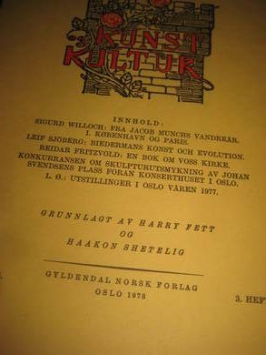 KUNST KULTUR 1978 3 hefte