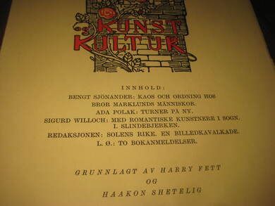 KUNST KULTUR 1975 4 hefte