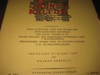 KUNST KULTUR 1975 4 hefte
