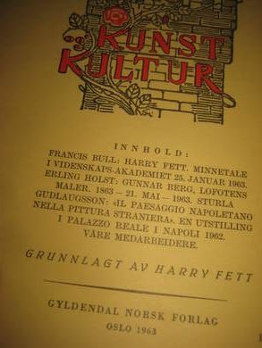 KUNST KULTUR 1963 1 hefte