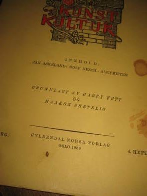 KUNST KULTUR 1969 4 hefte